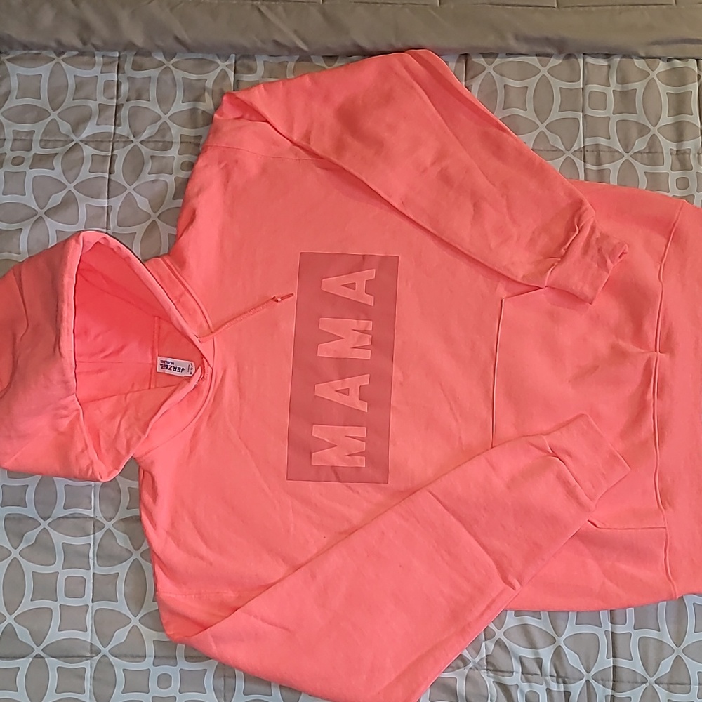 Bright coral hoddie